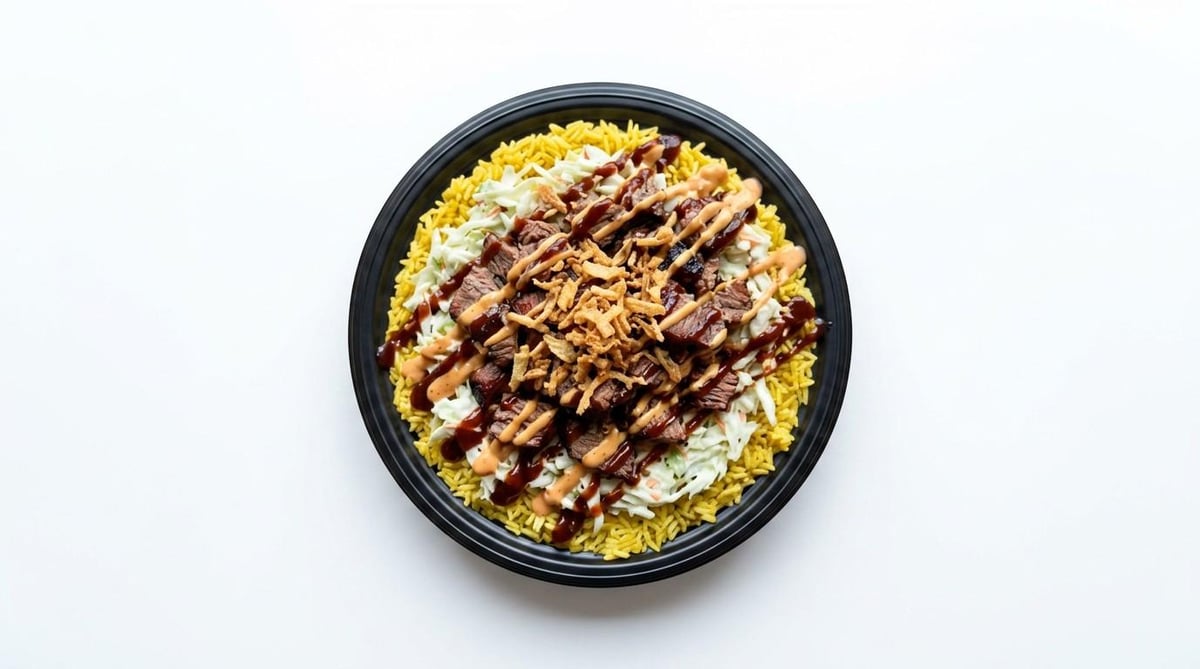 Smoked brisket bowl built to order at Epic Bites
